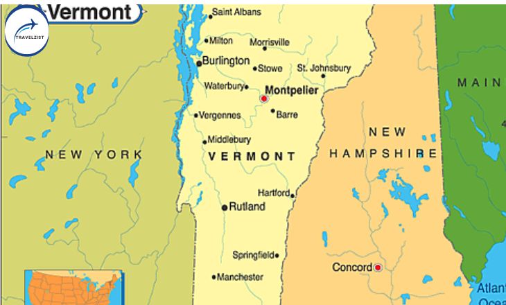 Map Of Best Places To Visit In Vermont